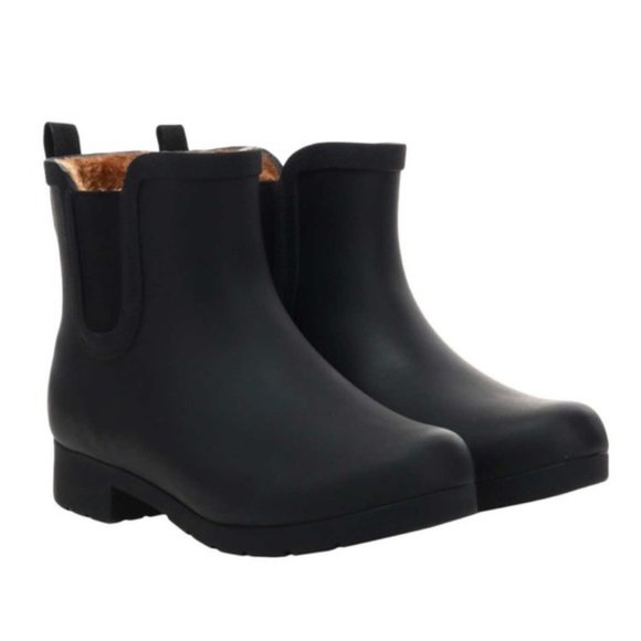 Chooka Eastlake Chelsea Faux Fur Waterproof Boots - Picture 1 of 5